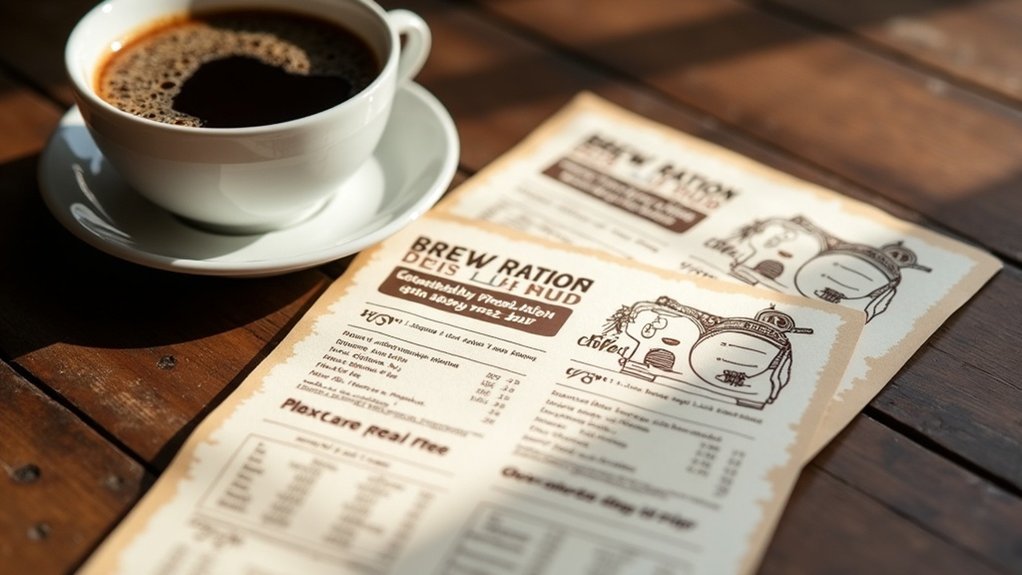 coffee brew ratio guides