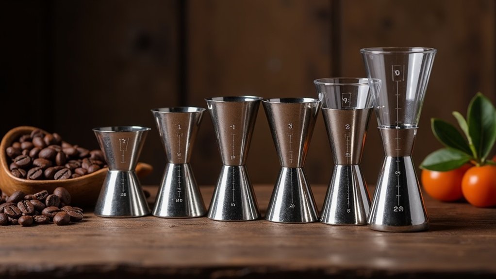 coffee cocktail measuring tools