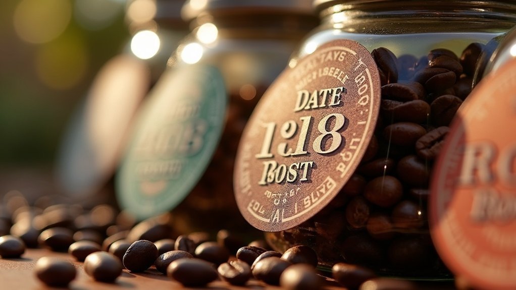 coffee freshness date stickers
