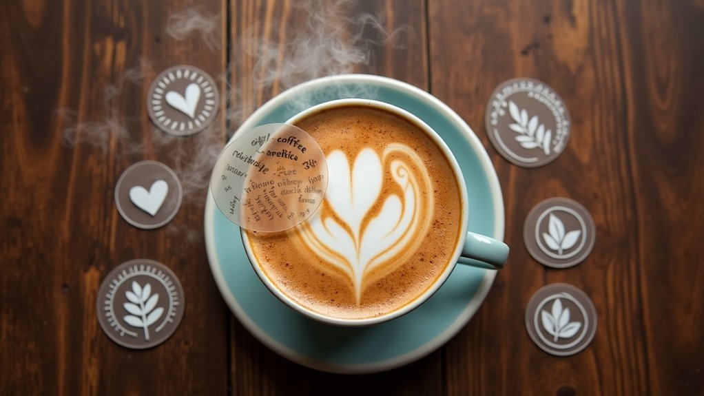 latte art coffee stencils