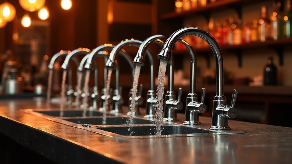 top bar sink rinsers