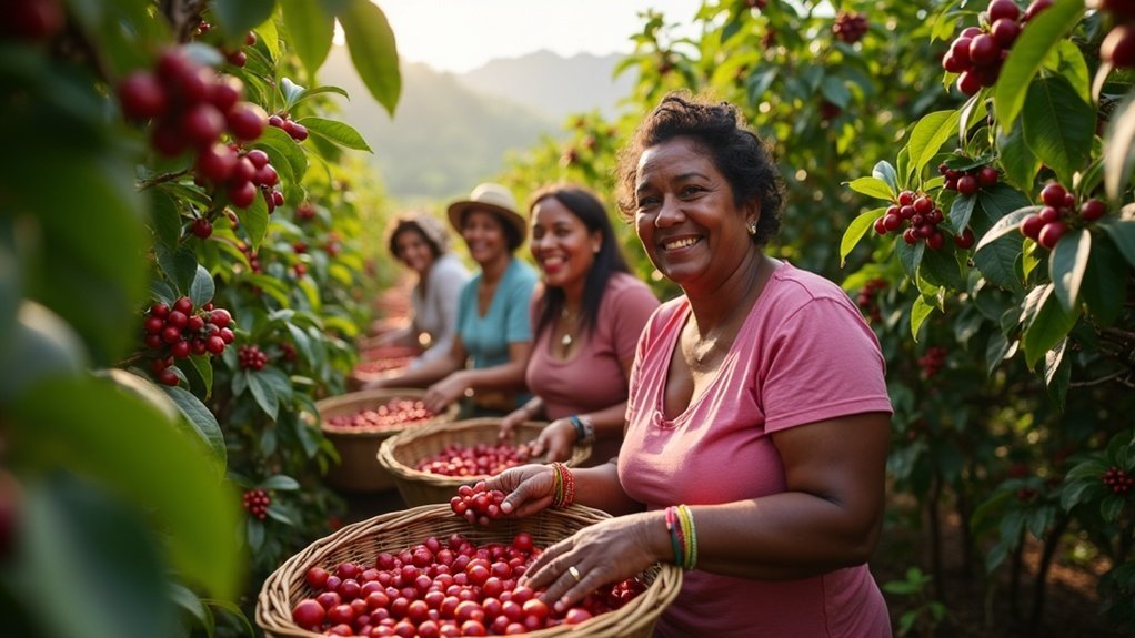 women empowered coffee production